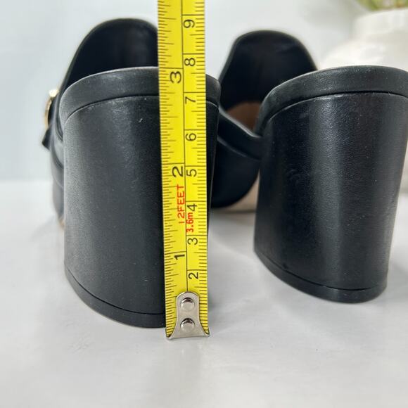 Bernardo Natasia Slip On Leather Mules Block Heels Buckle Women's 7 M NWOB - Picture 8 of 11